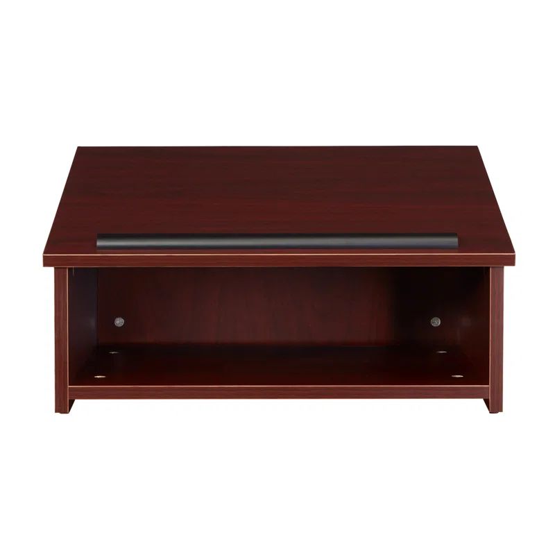 Mahogany 13.75'' Wood Tabletop Lectern with Storage