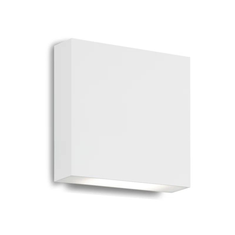 White Aluminum Dimmable Direct Wired Wall Sconce