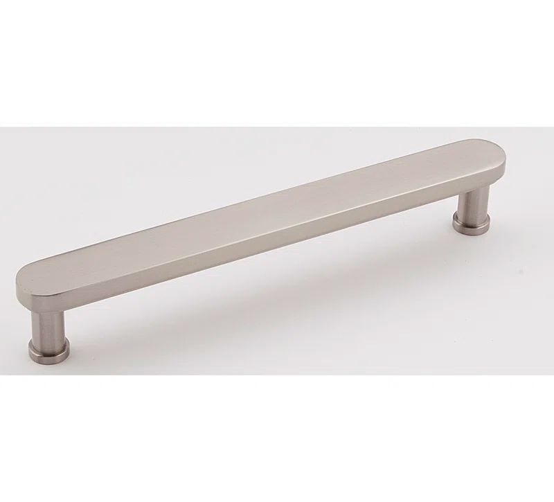 Satin Nickel 6'' Modern Bar Pull with Mounting Hardware