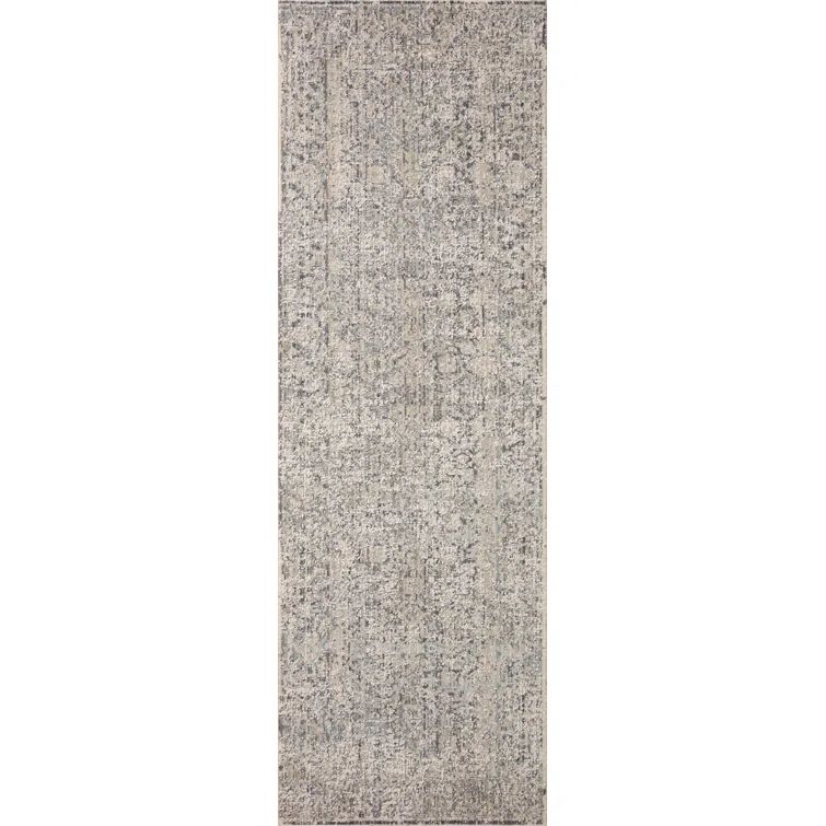 Stone Mist Braided Wool and Synthetic Runner Rug 2'-7" x 10'-0"