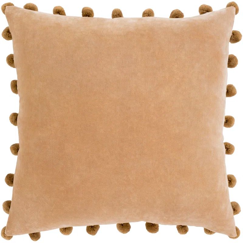Beige Cotton Polyester Euro Hypoallergenic Pillow Cover