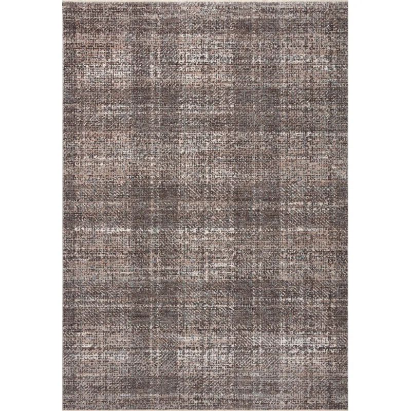 Graphite and Multicolor Geometric Wool Synthetic Area Rug, 7'-10" x 10'