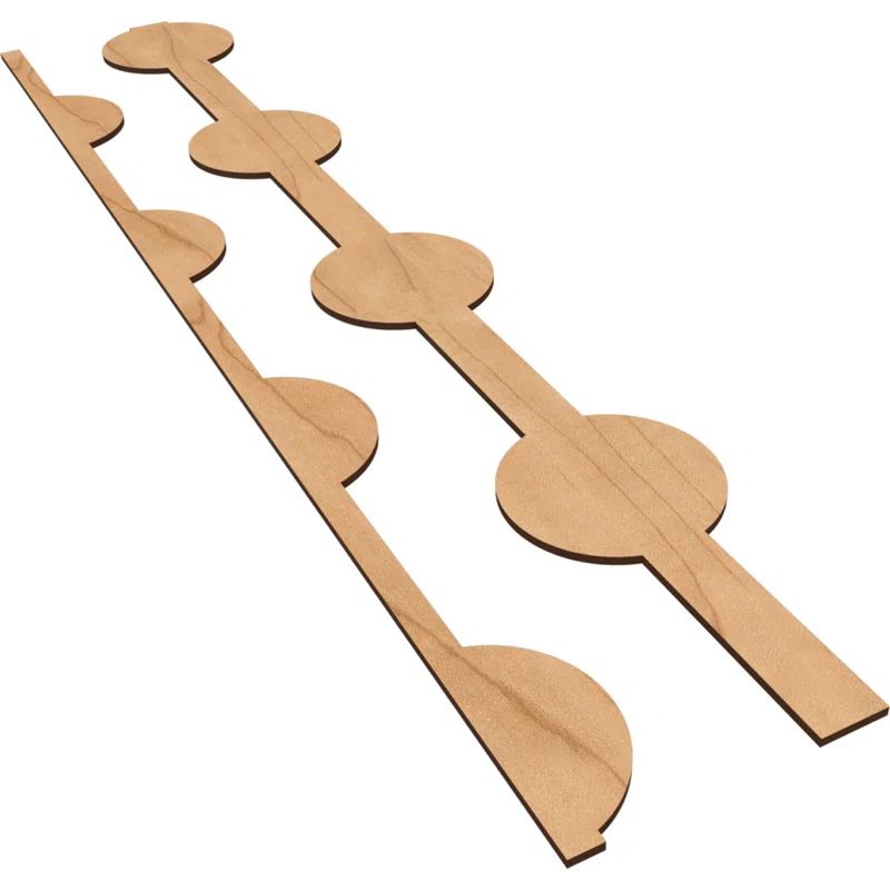 Bridgeport 47" Maple Wood Decorative Slat Wall Panel Kit