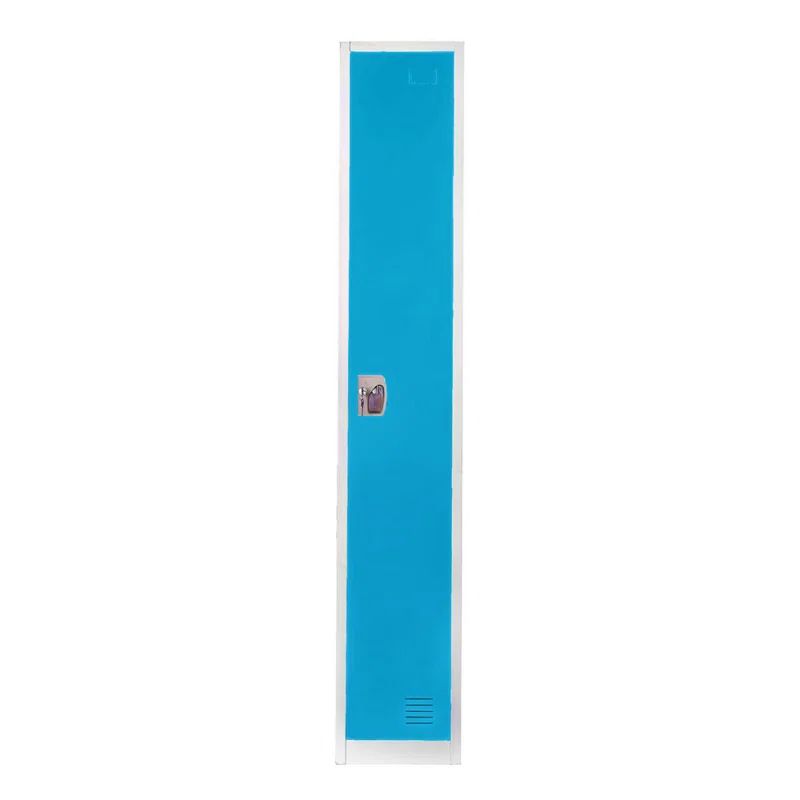 Blue Steel Office Locker with Adjustable Shelving