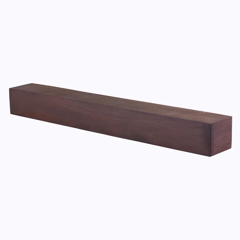 36 in. Mahogany Modern Farmhouse Fireplace Mantel Shelf