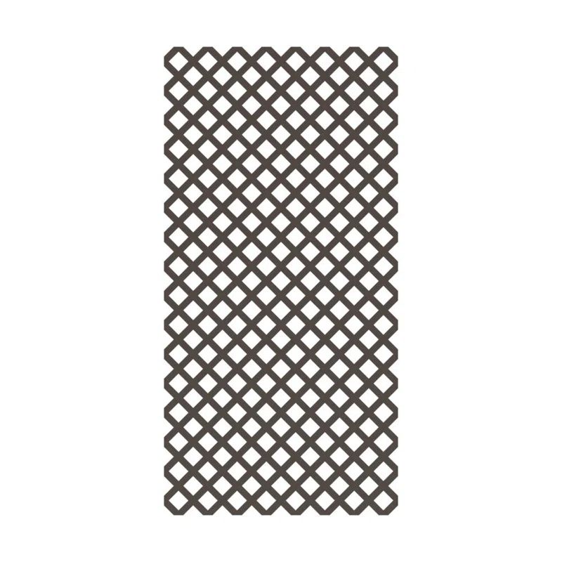 Espresso Classic Diamond Vinyl Lattice Panel 4 ft. x 8 ft.