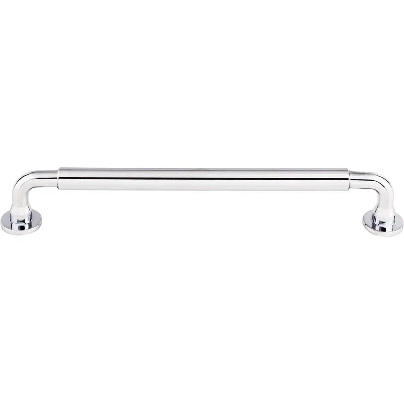 Polished Chrome Modern Handle Bar Pull with Mounting Hardware