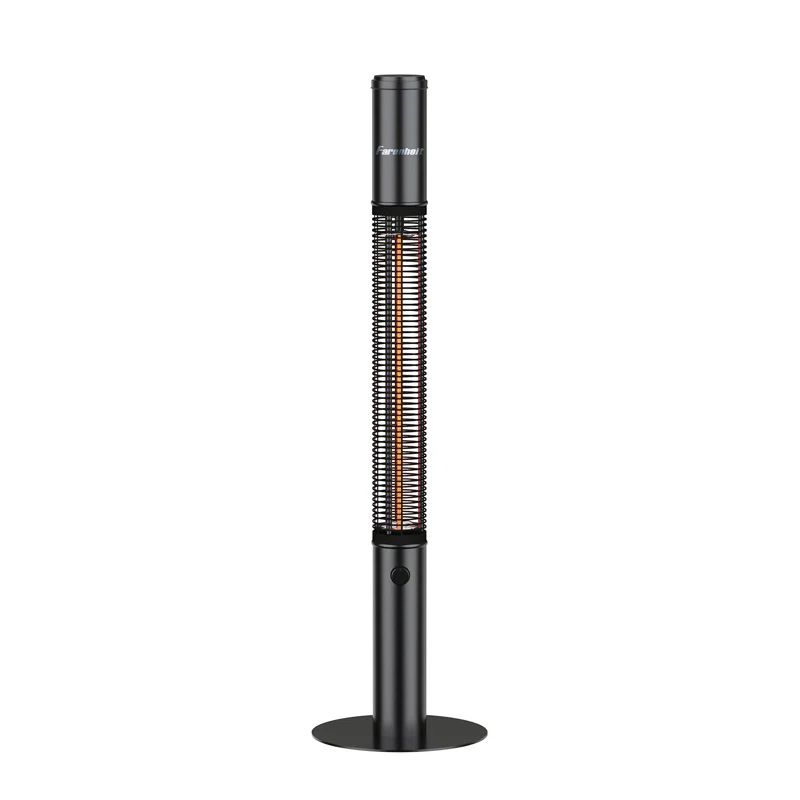 59" Black Electric Infrared Tower Heater with Automatic Shut-off