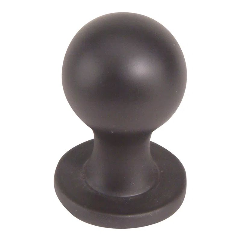 Oil Rubbed Bronze Round Knob with Mounting Hardware