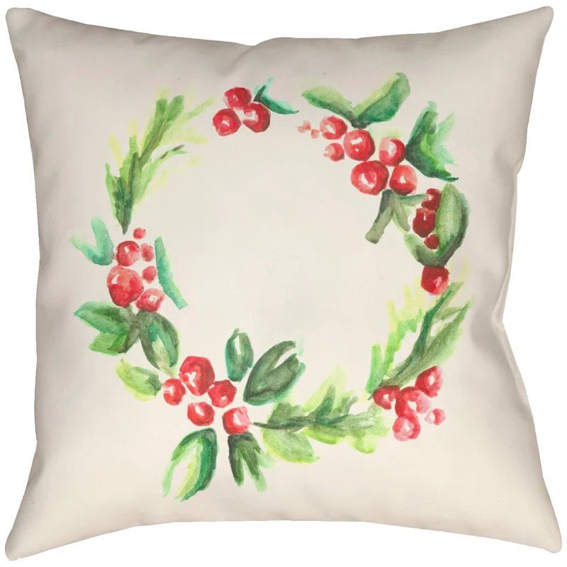 Lodge Cabin 18" Square Watercolor Accent Pillow Set