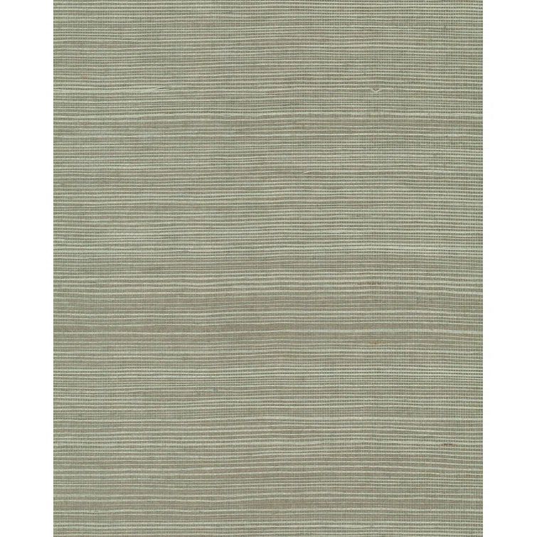 Pine Green Self-Adhesive Grasscloth Wallpaper Roll