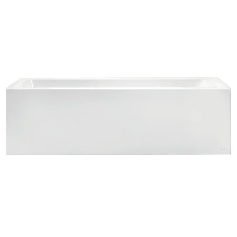 Studio 60'' White Acrylic Alcove Soaking Bathtub
