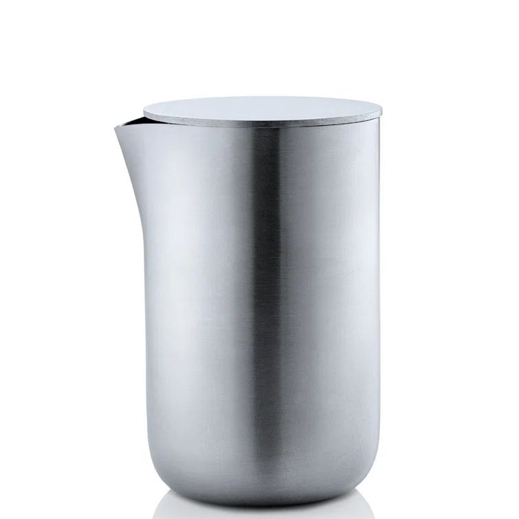 Modern Stainless Steel 4 oz Creamer with Lid