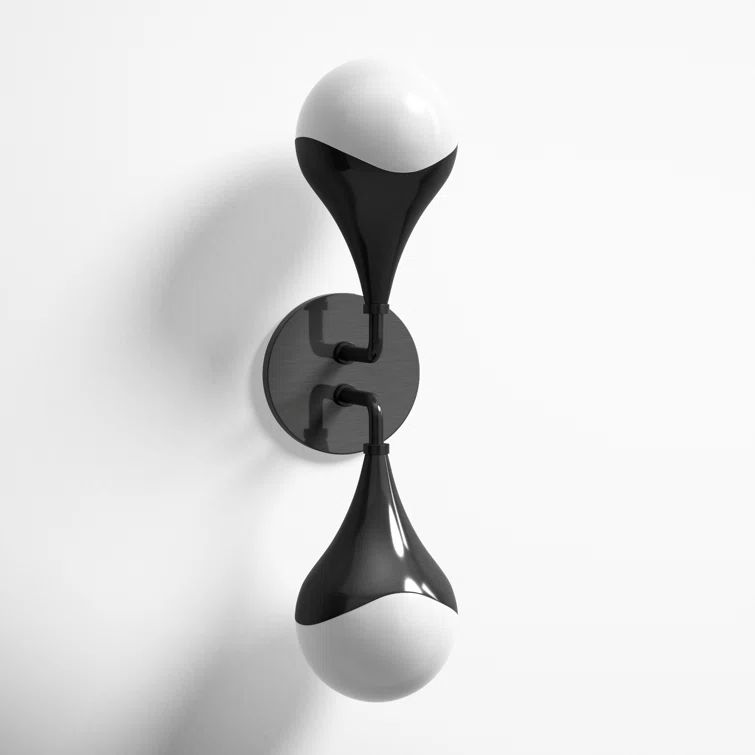 Ariana Old Bronze Dimmable LED Bath Sconce with Opal Glass