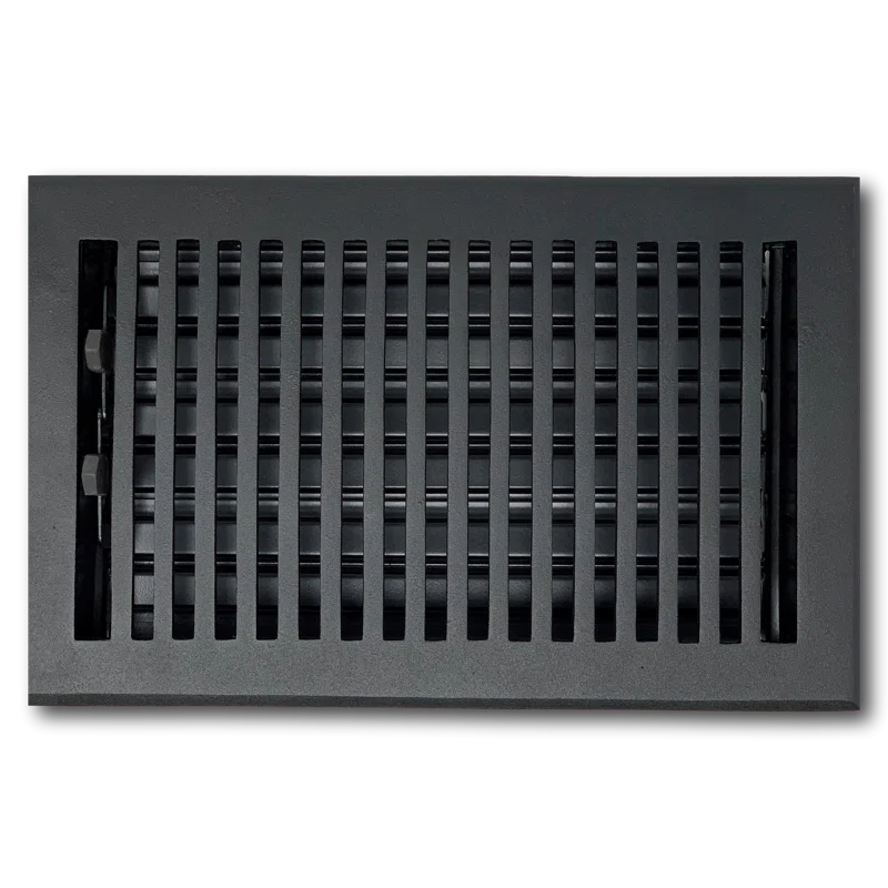 Black Cast Aluminum Contemporary Vent Cover 10 x 10