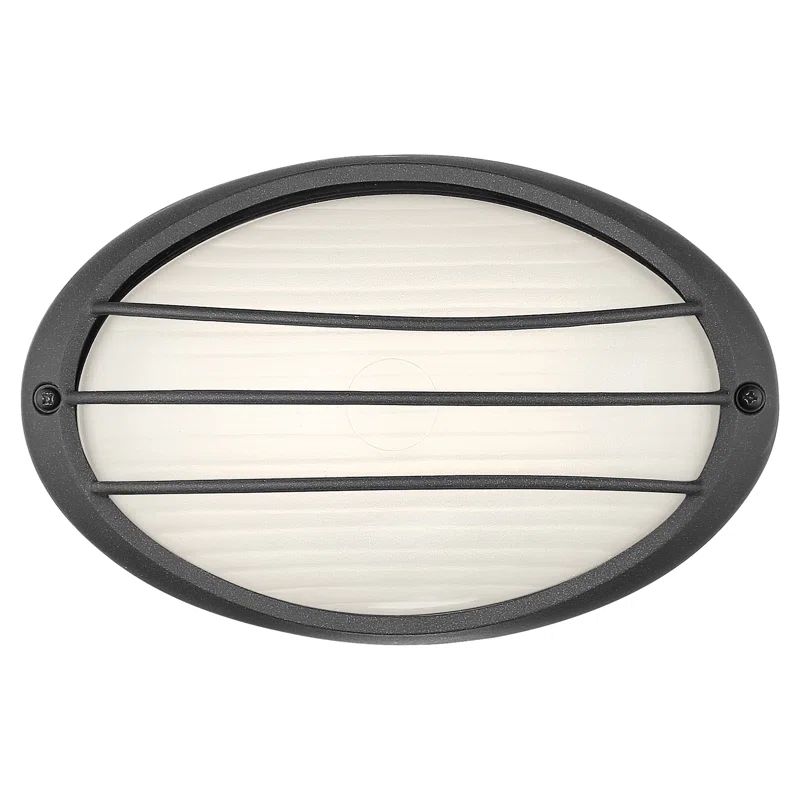 Black Glass Dimmable LED Outdoor Wall Light