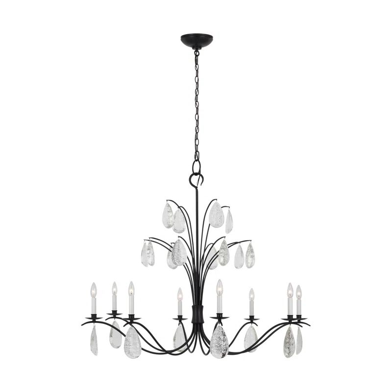 Shannon Aged Iron 8-Light Candle Style Chandelier