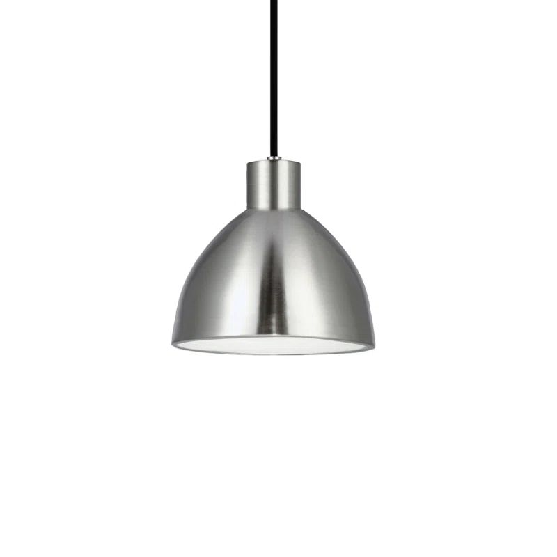 Brushed Nickel LED Bowl Pendant Light