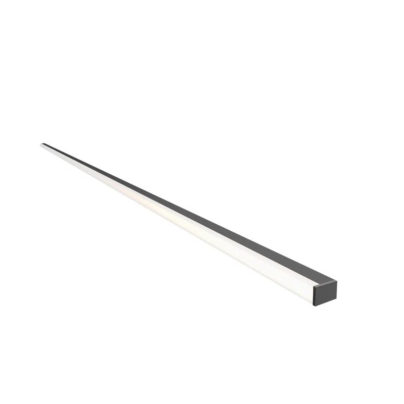 Sleek Satin Black 60'' LED Bath Vanity Light Bar