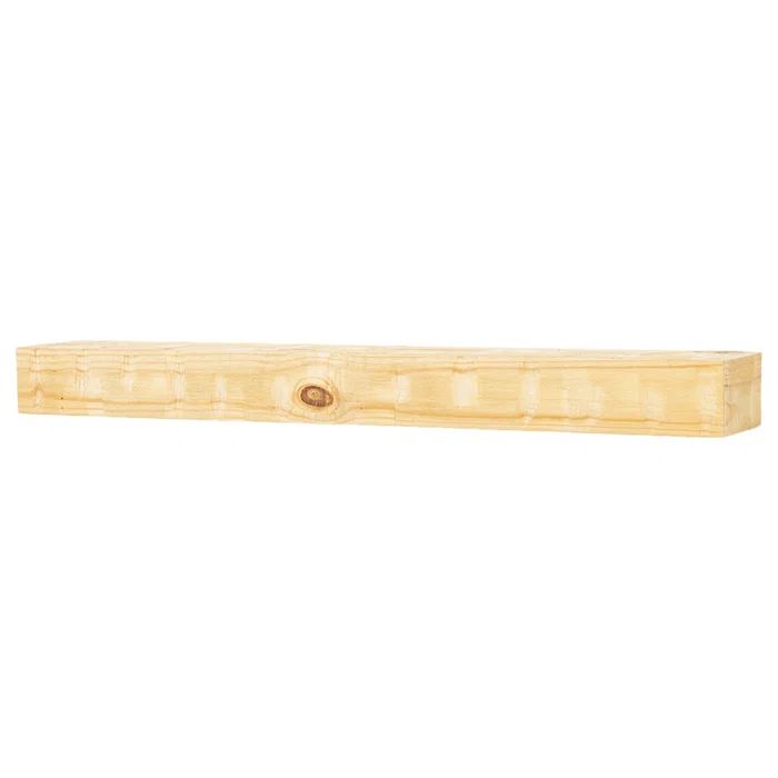 Bodie 60 inch Matte Clear Pine Fireplace Mantel Shelf