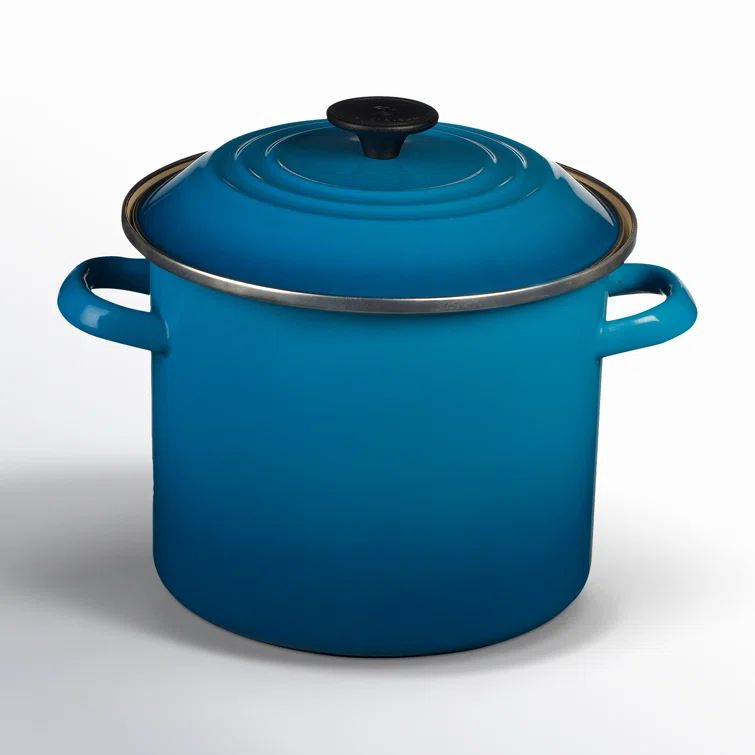 Cerise Red Enamel on Steel 6-Quart Stockpot