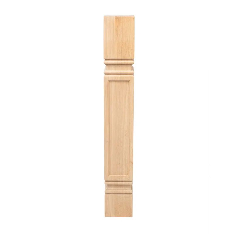 35.25" Unfinished Solid Hardwood Mission Kitchen Island Leg