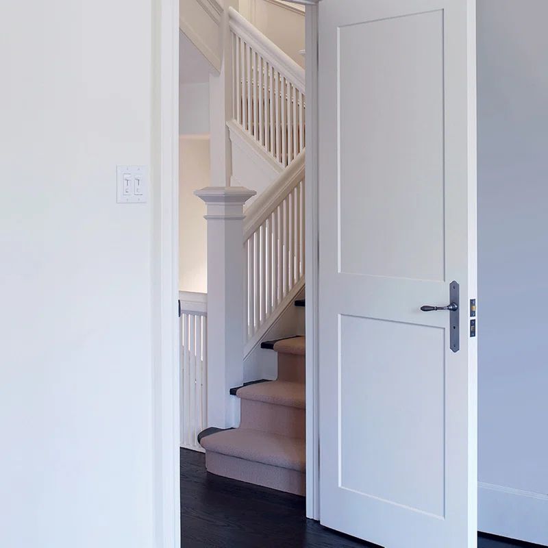 Primed White Solid Core 2-Panel Shaker Interior Door