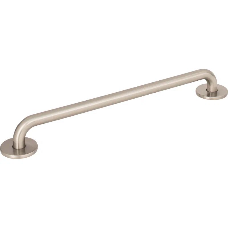 Brushed Nickel Modern Bar Handle with Mounting Hardware