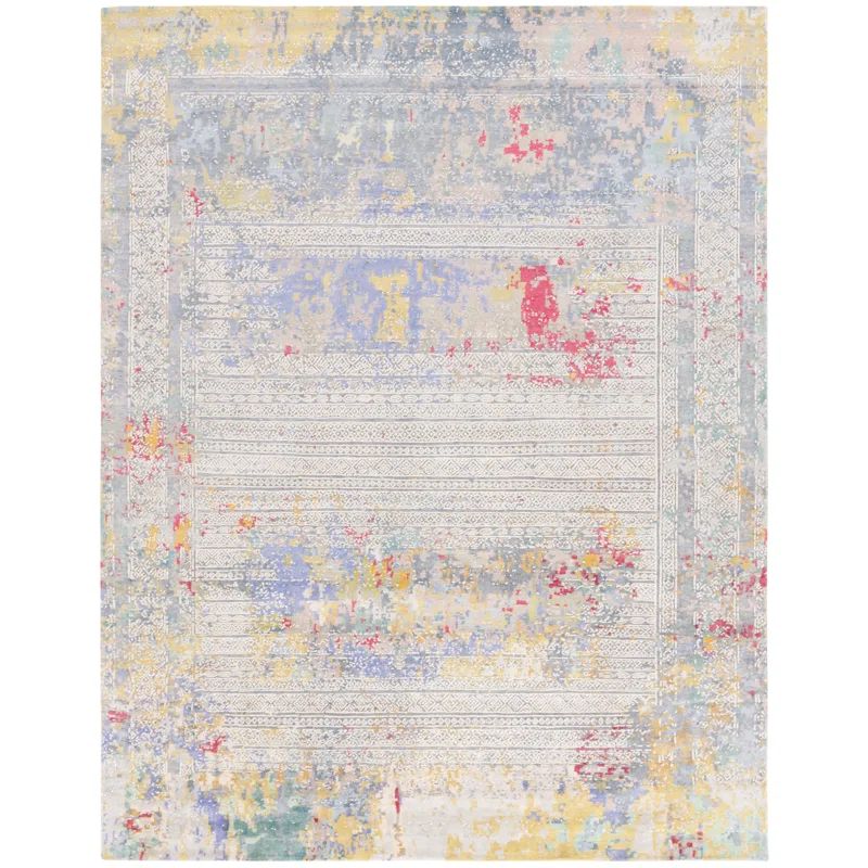 Centennial Hand-Knotted Multicolor Wool and Silk Rug, 8' x 10'