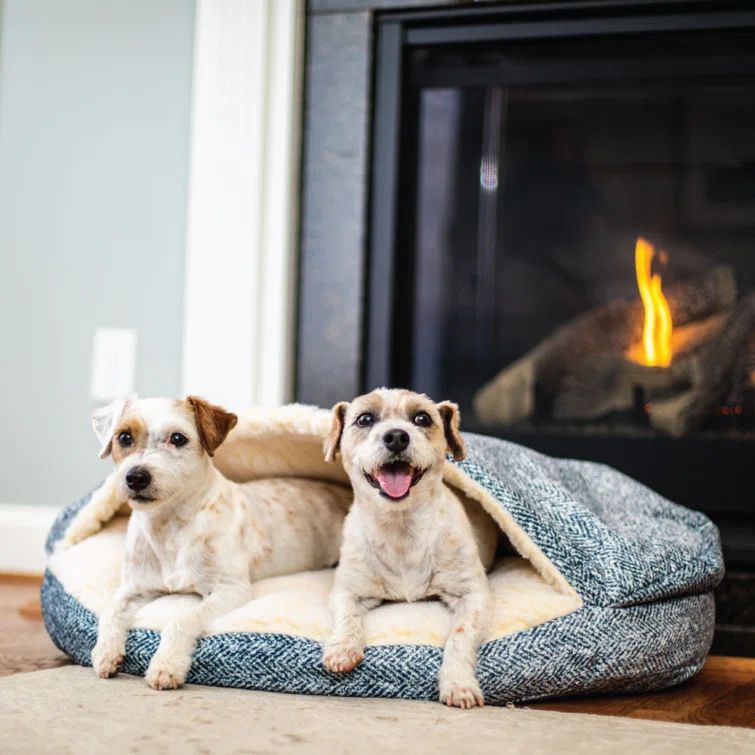 Extra Large Palmer Indigo Orthopedic Hooded Dog Bed
