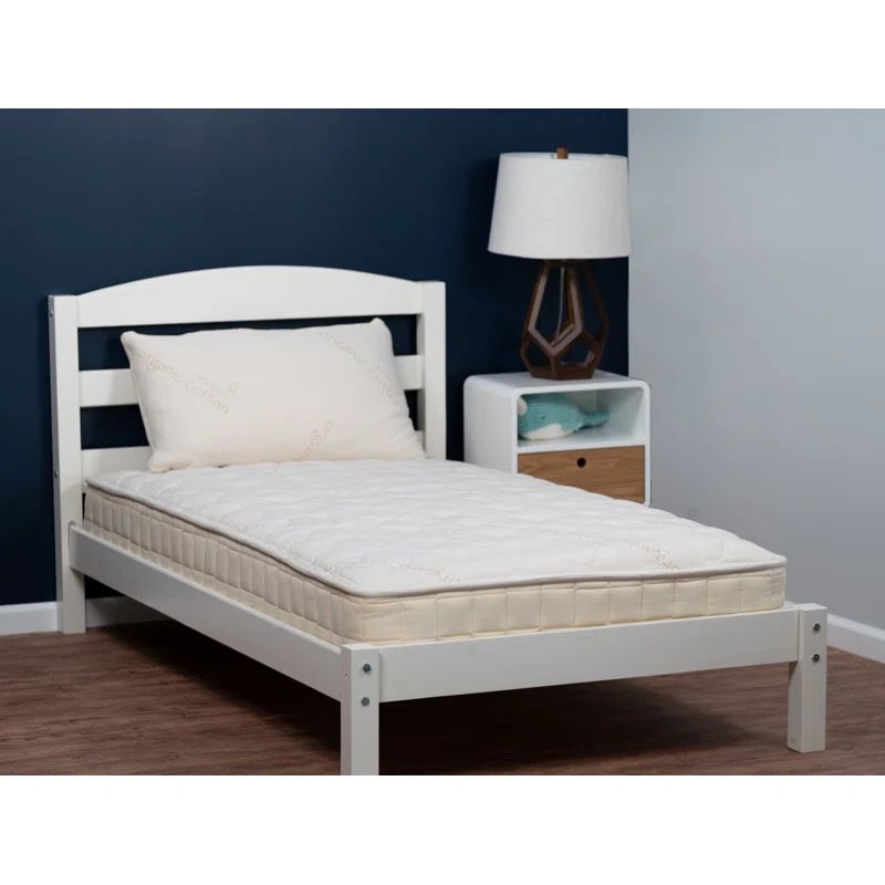 Twin Organic Latex Foam Innerspring Mattress with Waterproof Side