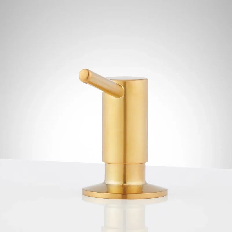 Elegant Metal Low-Profile Deck Mounted Soap Dispenser