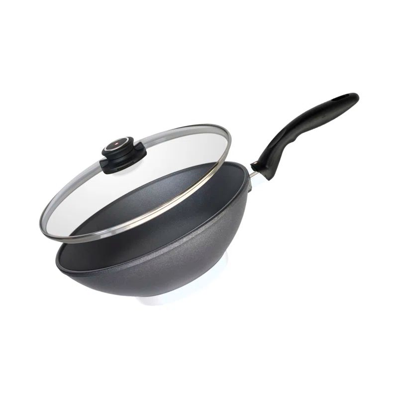 Swiss Diamond 11" Nonstick Aluminum Wok with Glass Lid