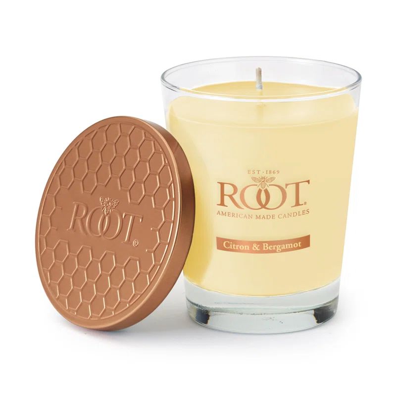 Citron & Bergamot Scented Beeswax Jar Candle, 10.5 oz
