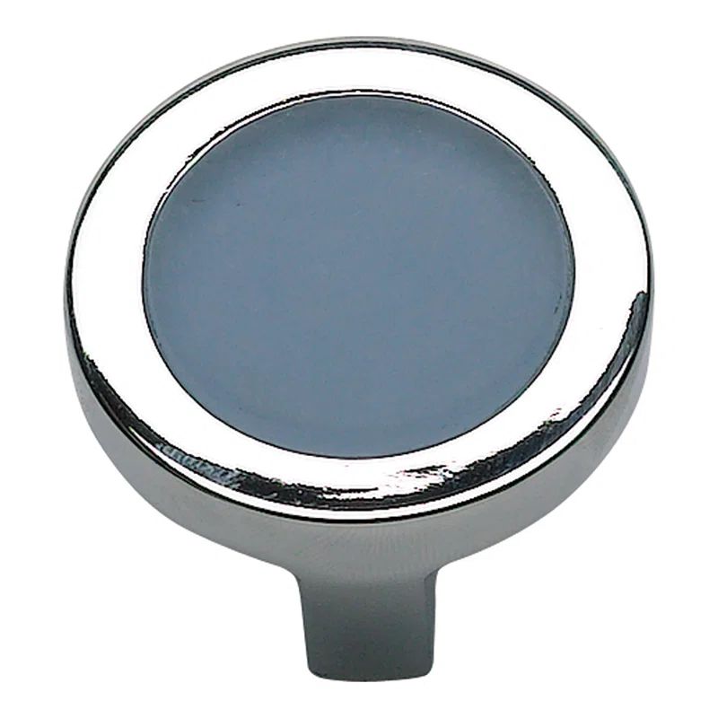 Polished Chrome Round Knob with Mounting Hardware