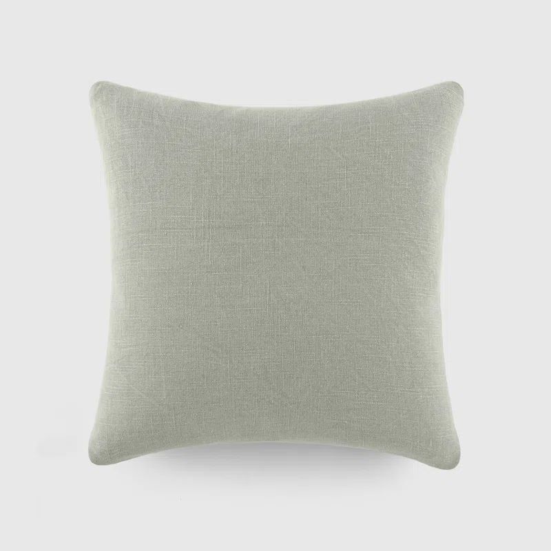 Gray Cotton Box-Shaped Throw Pillow Set