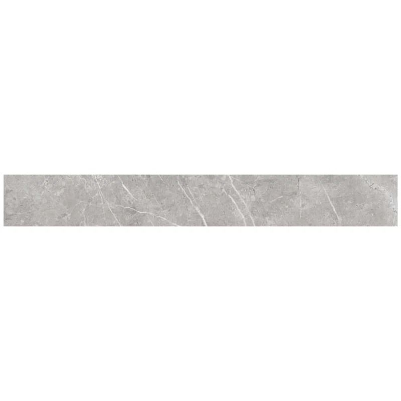 Pearl Matte Porcelain Bullnose Shower Tile Trim, 24'' x 3''
