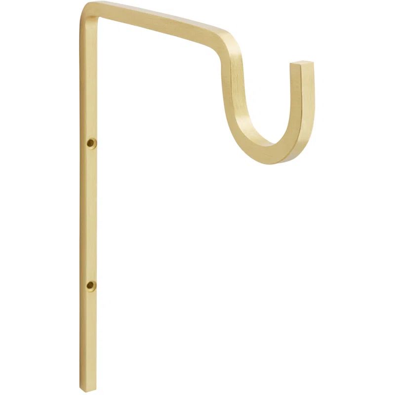 Brushed Gold 9" Extended Metal Wall Hook