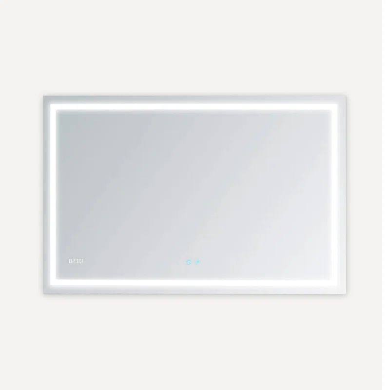 Daytona 30" x 30" Silver LED Bathroom Mirror with Touch Control