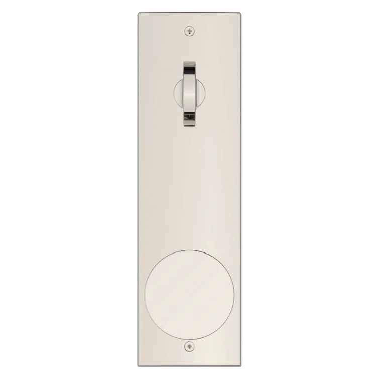 Polished Nickel Contemporary Door Handleset with Knob