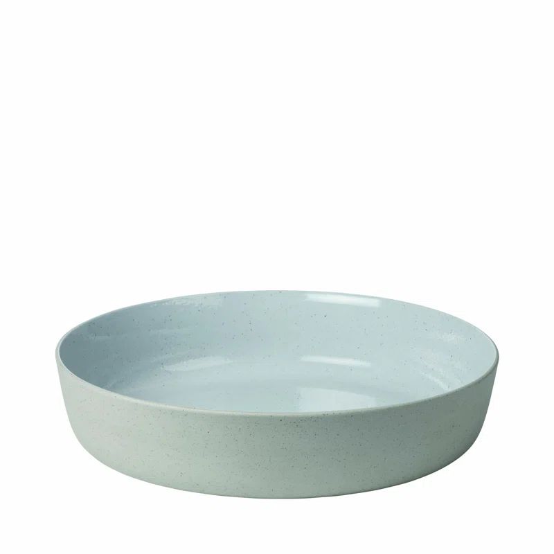 Sablo 13.4 inch Cloud Gray Ceramic Salad Bowl
