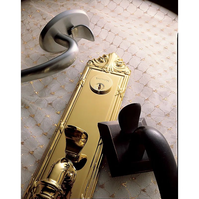 Polished Chrome Single Cylinder Handleset with Classic Lever