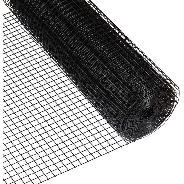 Black Vinyl Coated Welded Wire Mesh Fence 4 ft. x 50 ft.