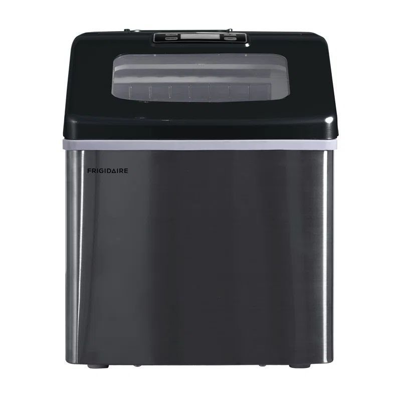 Frigidaire Black Stainless Steel Countertop Ice Maker