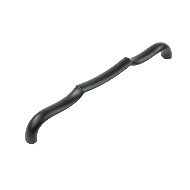 Matte Black 12-inch Transitional Appliance Handle with Mounting Hardware