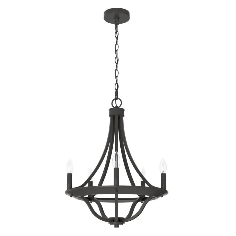 Noble Bronze 5-Light Candle Style Chandelier