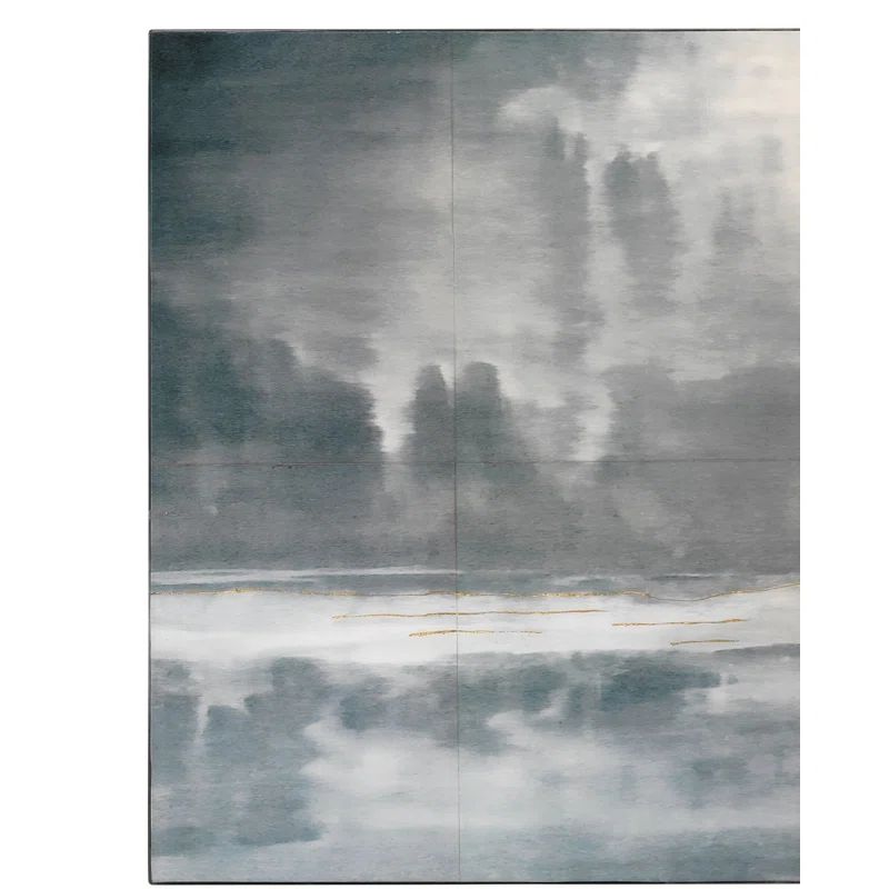 Large Blue Cloudscape Canvas Wall Art