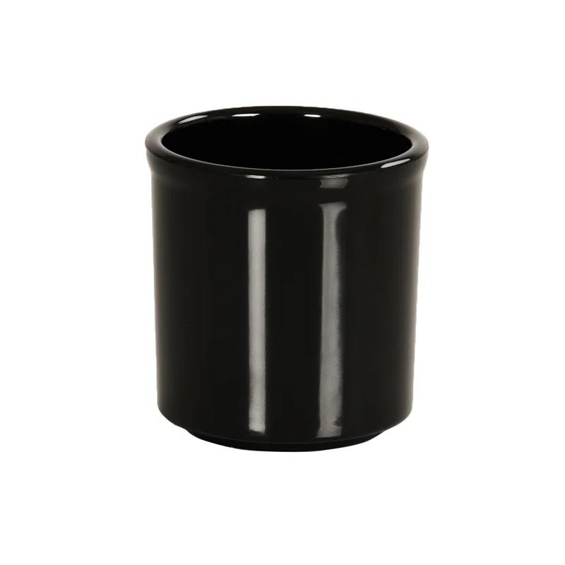 Black Melamine 16 oz Food Storage Jar Set