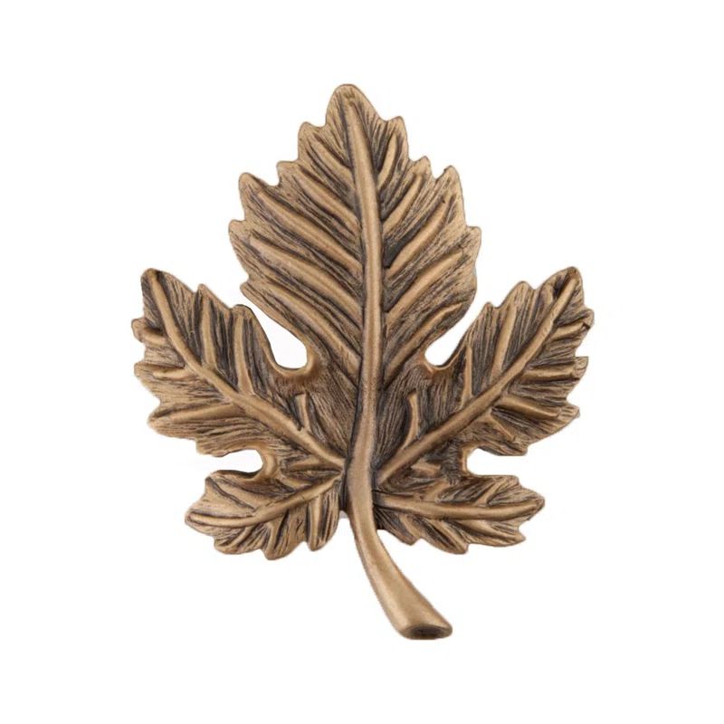 Museum Gold Leaf Pewter Cabinet Knob with Mounting Hardware
