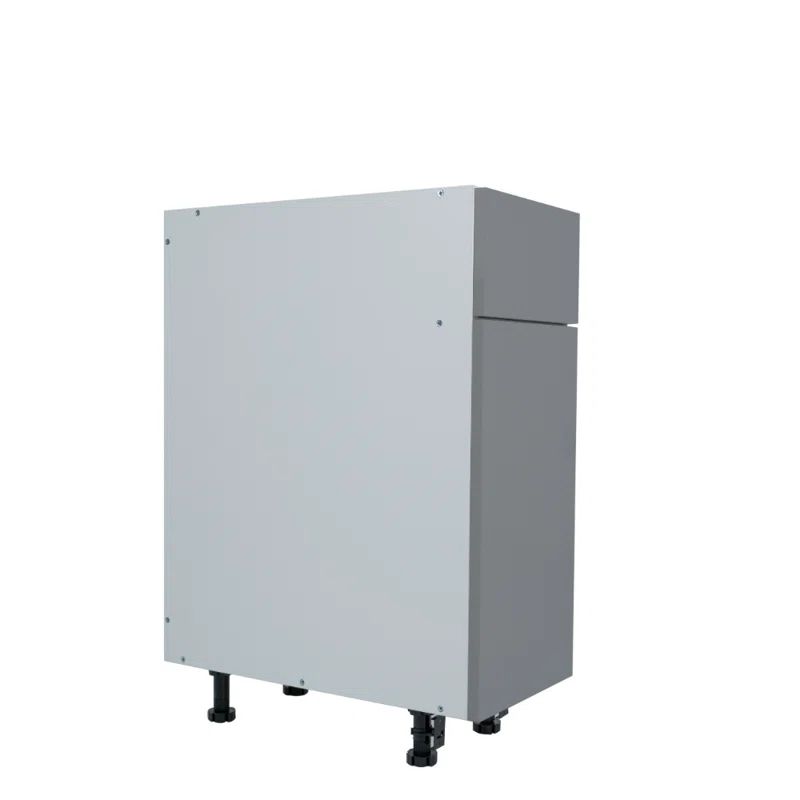 Matte Grey 21" Base Kitchen Cabinet with Drawer and Shelf